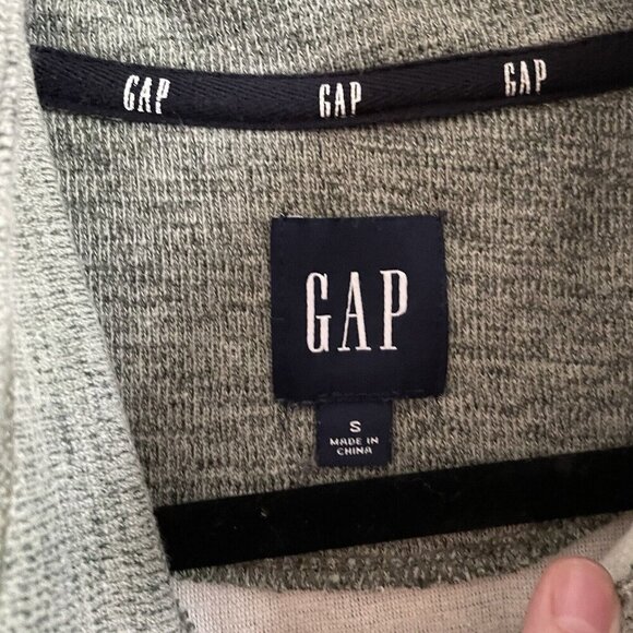 Gap Mens Sz S Heather Green Long Sleeve 4-Button Collared Henley Sweater - Picture 7 of 10
